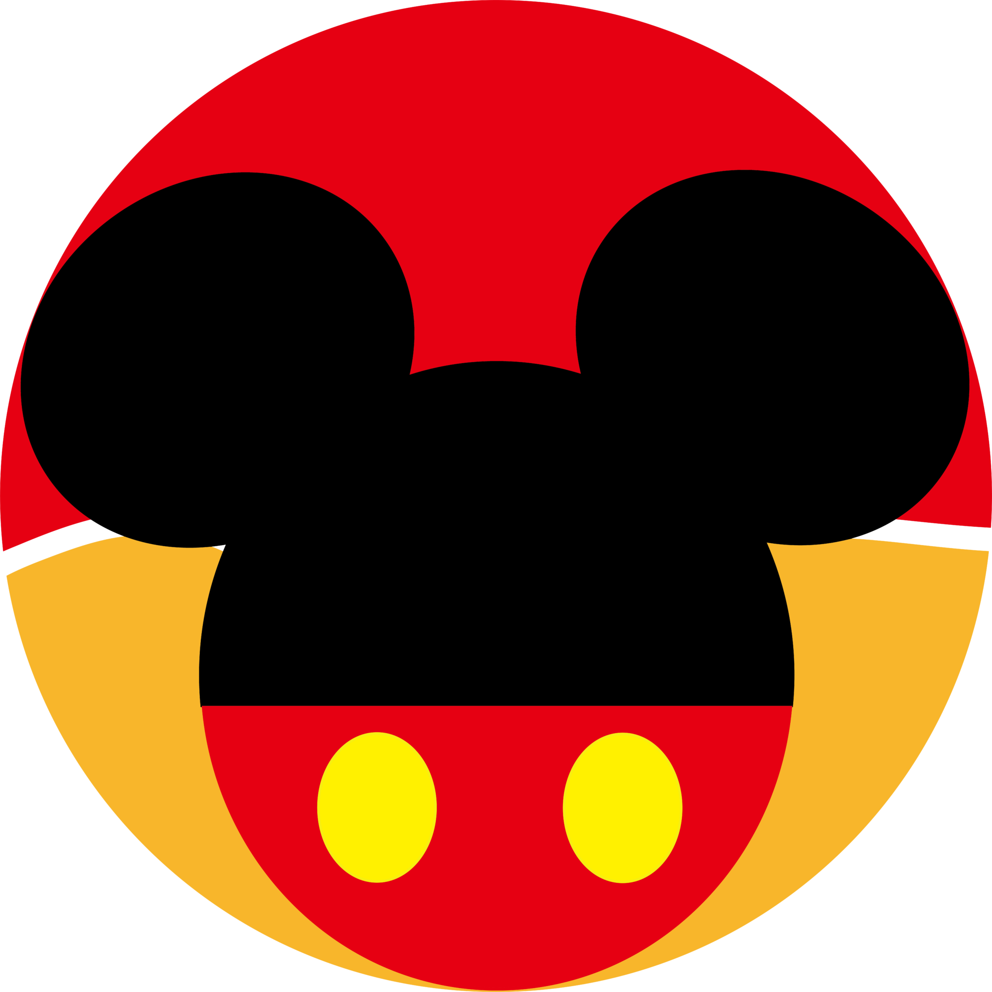 ディズニーランド 10周年ロゴ入り　ミッキーマウス　魔法のステッキ　黒赤2本 ディズニーランド 10周年ロゴ入り ミッキーマウス 魔法のステッキ 黒赤